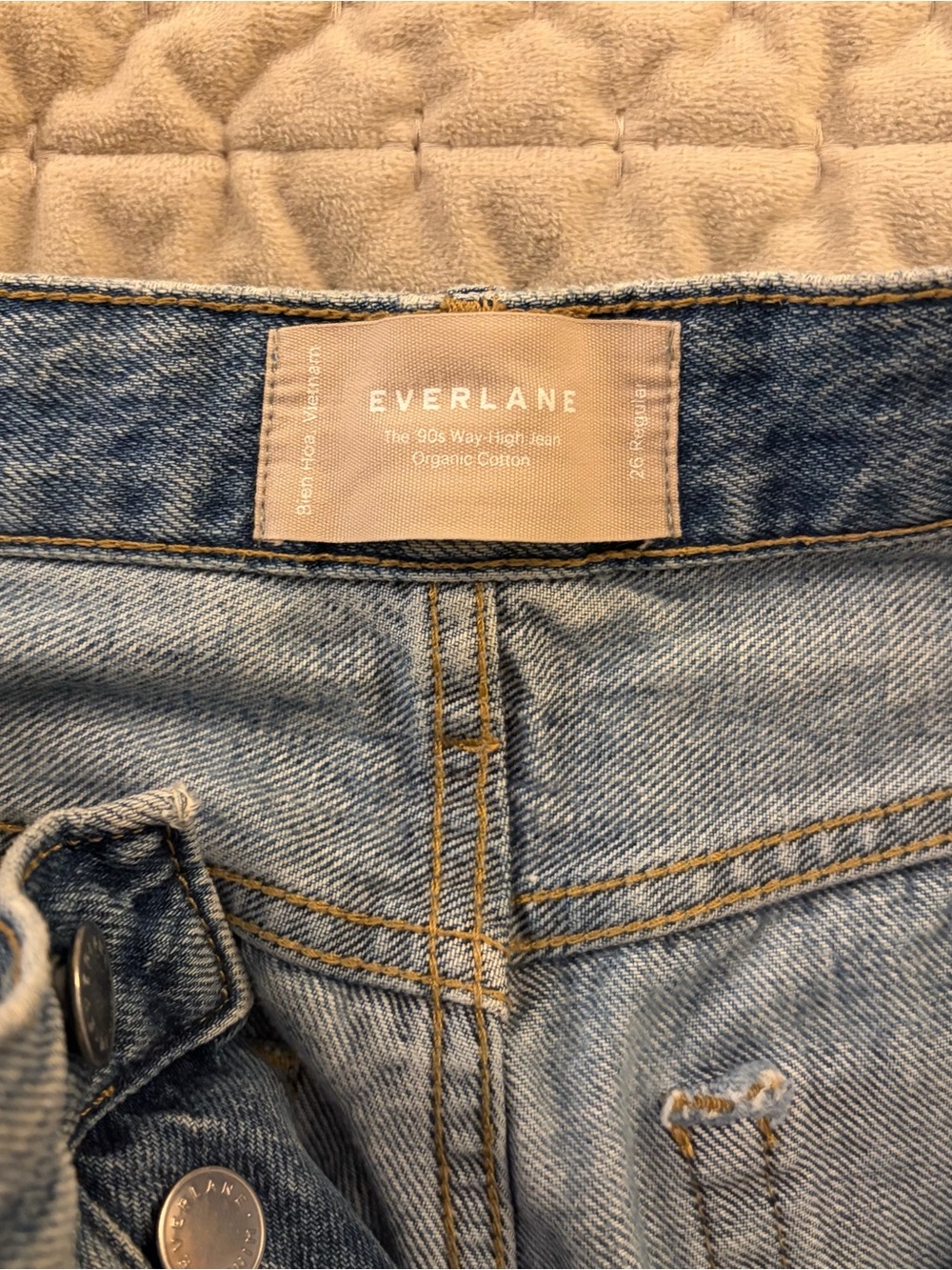 Everlane Medium Blue Denim 90s Way-High Jeans